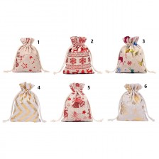 Christmas Gift Drawstring Bag, Christmas Candy Bag